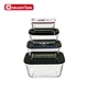 glass food container with glass lid